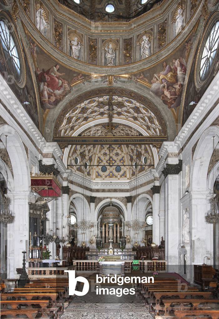 View of the interior of Santa Maria dei Miracoli presso San Celso, Milan, Lombardy, Italy (photo)