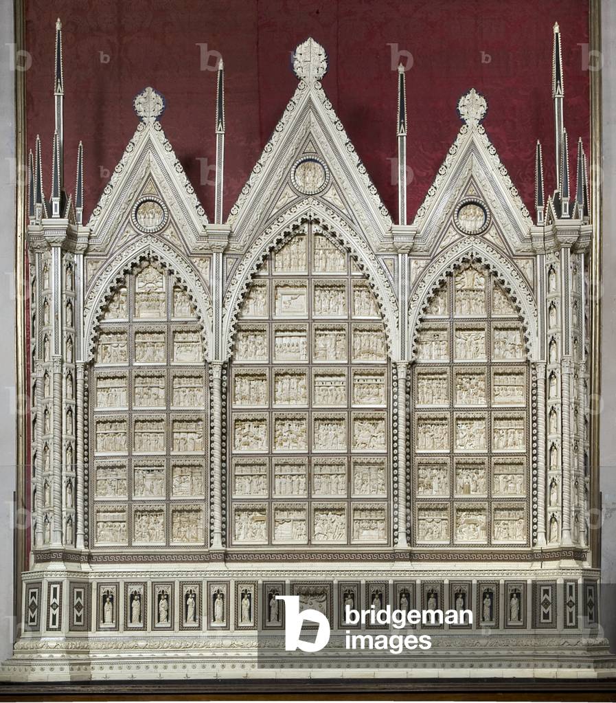 Detail of the exterior of Certosa di Pavia, Province of Pavia, Lombardy, Italy (photo)
