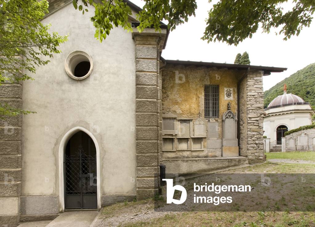 View of the exterior of Santa Marta, Carate Urio, Province of Como, Lombardy, italy (photo)