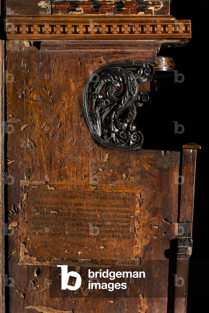 Lignaean Canonical Choir, Inlaid by Giovanni Maria Platina 1484, Left lateral inlay