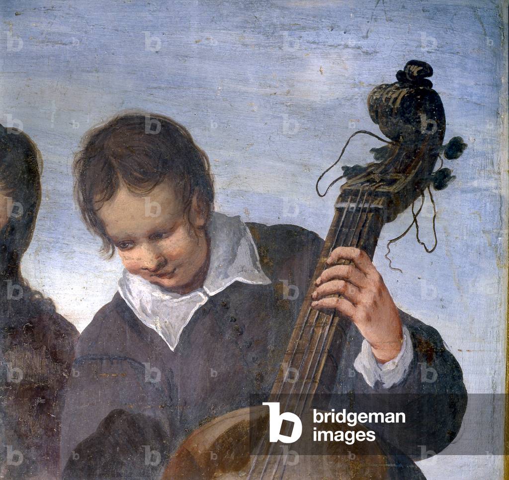 Musician, detail (fresco)