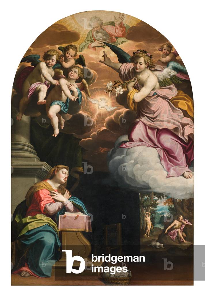 South Transept, Altar of the Annunciation, Altarpiece by Giovanni Battista Trotti known as Il Malosso 1594