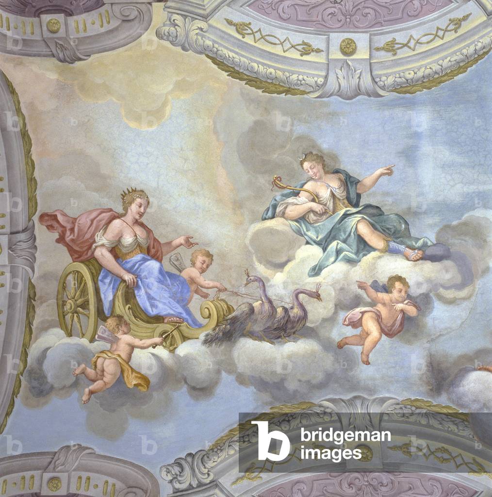 Juno riding a chariot, c.1760 (fresco)