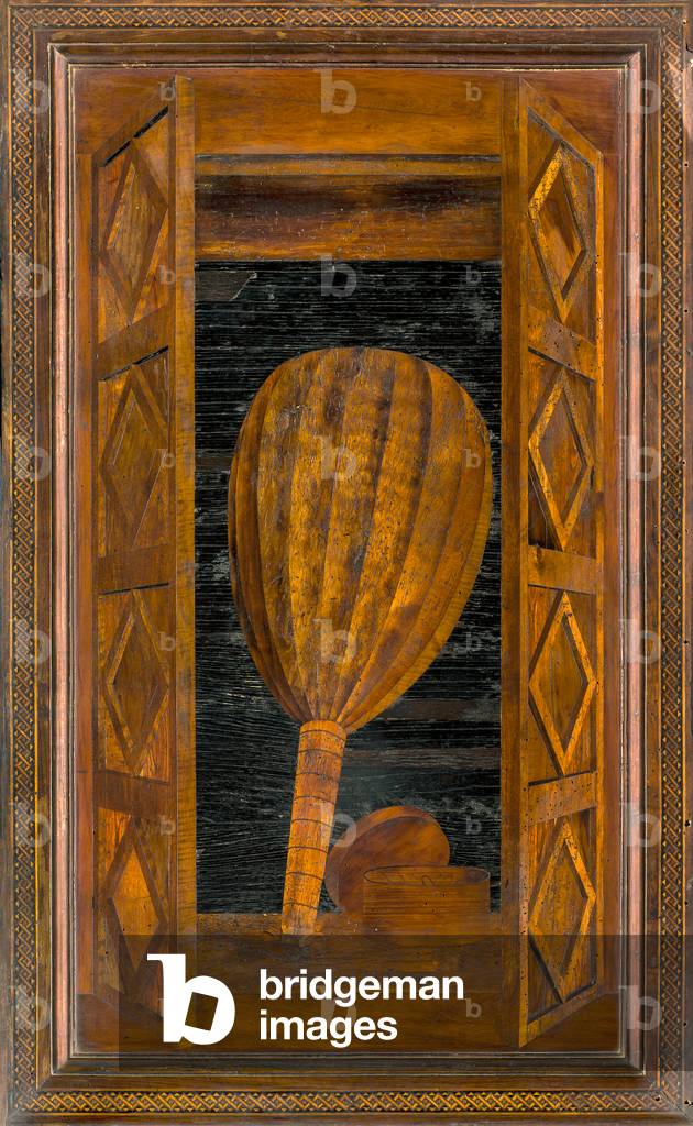 Lignaean Canonical Choir, Inlaid by Giovanni Maria Platina 1484, Superior Stall