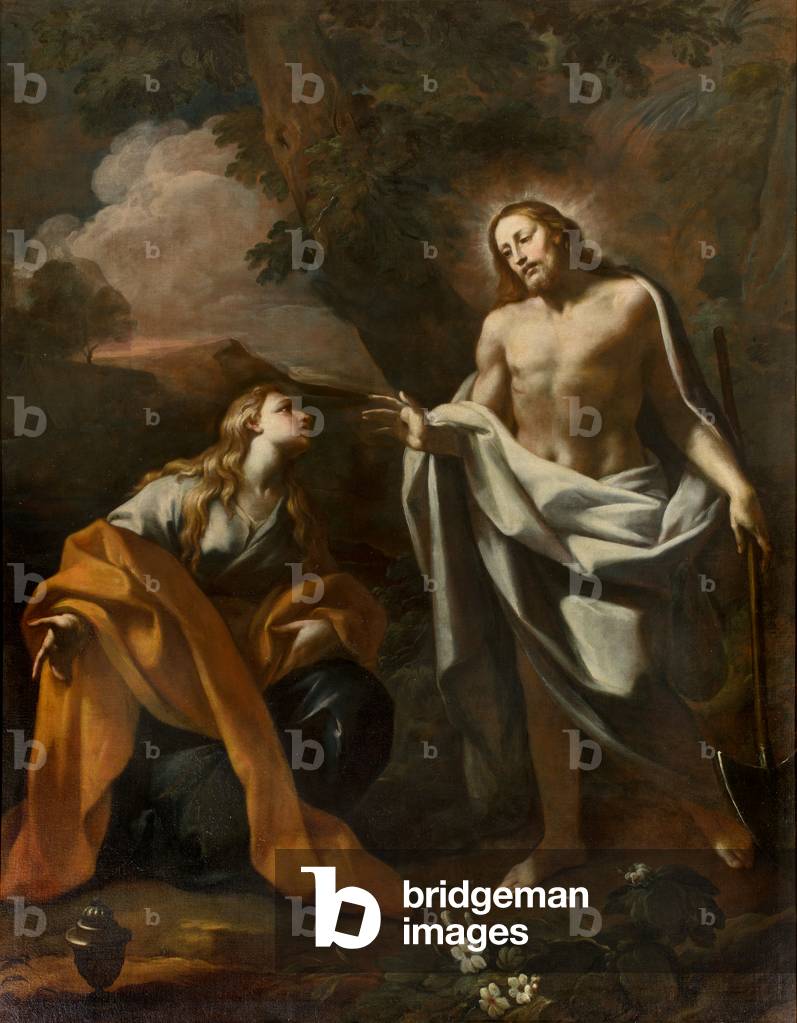 Chapel of the SS Sacrament, First span north side, Noli me tangere, Giovanni Angelo Borroni, Apparition of Christ to the Magdalene 1750