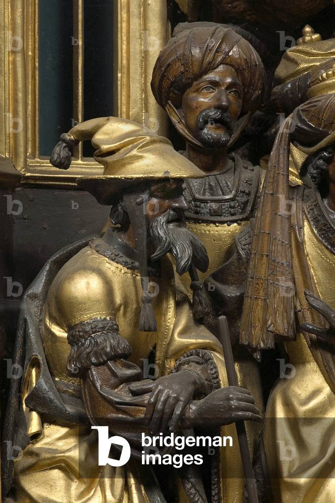 Adoration of the Magi Sculpture of the Adam Kraft School (1455-1509) 15th century Chiesa di San Nazaro, Milan Italy
