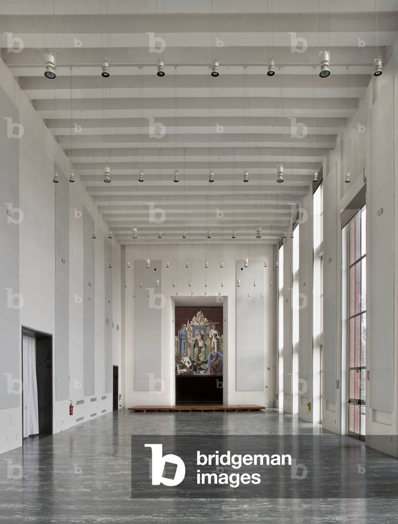 View of the Hall of Honour (Salone Onore), Palazzo dell'Arte, Palazzo della Triennale, Milan, Lombardy, Italy (photo)