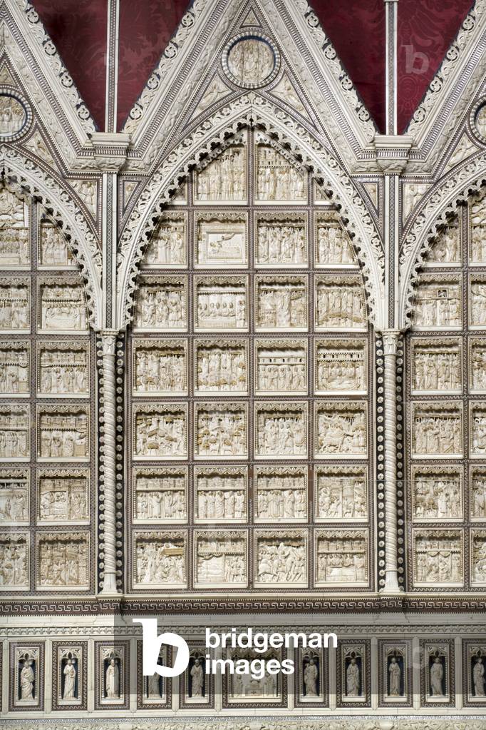 Detail of the exterior of Certosa di Pavia, Province of Pavia, Lombardy, Italy (photo)