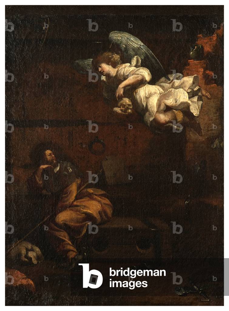 North Transept, Altar of San Rocco 1635, 45, Genovesino 1645, Announcement of death in prison, Painted lower right