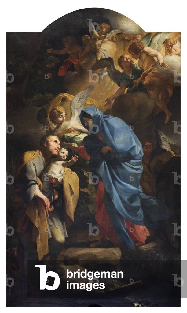 Holy Family or the Flight into Egypt, 1673-74 (oil on canvas)