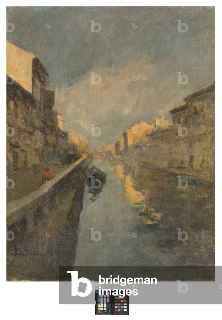Naviglio, 1925 (oil on canvas)