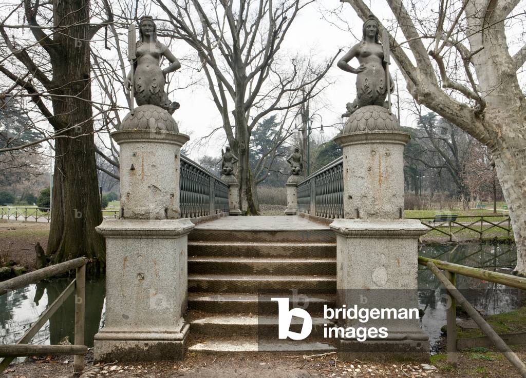 Ponte delle Sirenette (Mermaids' Bridge), Parco Sempione, Milan, Italy (photo)