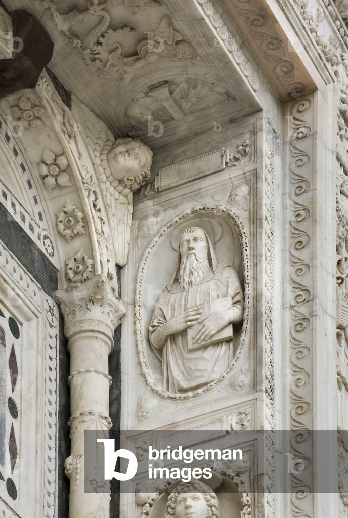 Detail of the exterior of Certosa di Pavia, Province of Pavia, Lombardy, Italy (photo)