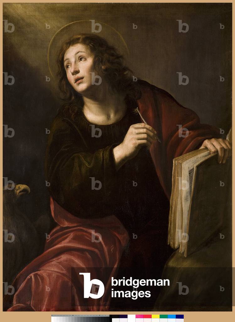 Saint John Evangelist Painting by Giuseppe Vermiglio (ca. 1585-ca. 1635) 17th century Collegio degli Oblati, Rho Italy