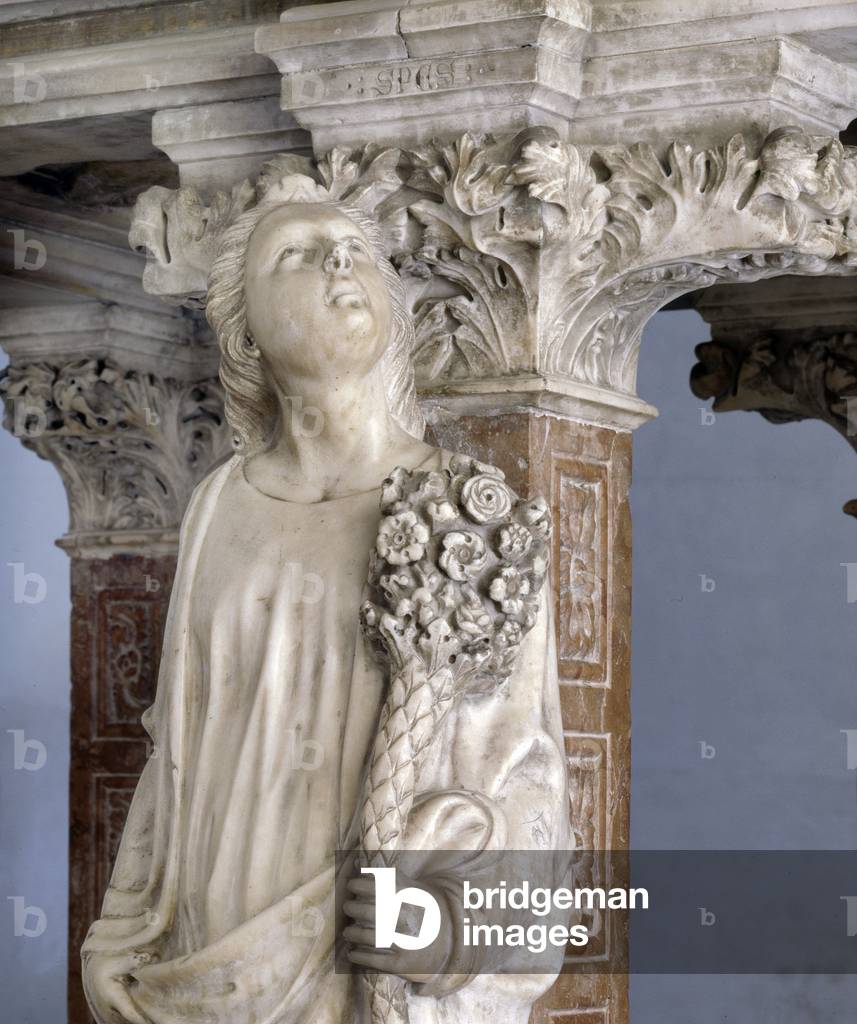 Virtue of Hope, Tomb of Saint Peter, c.1336 (marble)