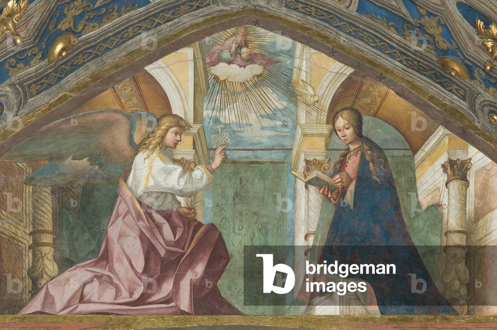 Soprarco, Boccaccio Boccaccino, Annunciation 1506-07