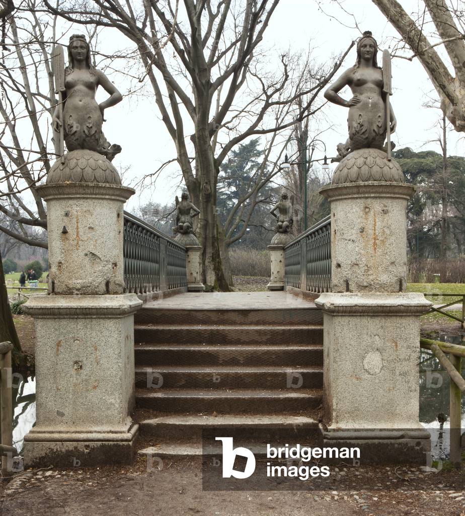 Ponte delle Sirenette (Mermaids' Bridge), Parco Sempione, Milan, Italy (photo)