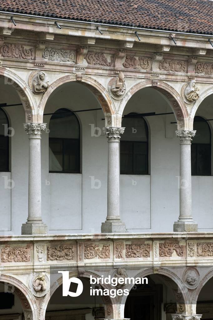 Courtyard of the University of Milano Ca' Granda, Ospedale Maggiore, Milan, Lombardy, Italy (photo)