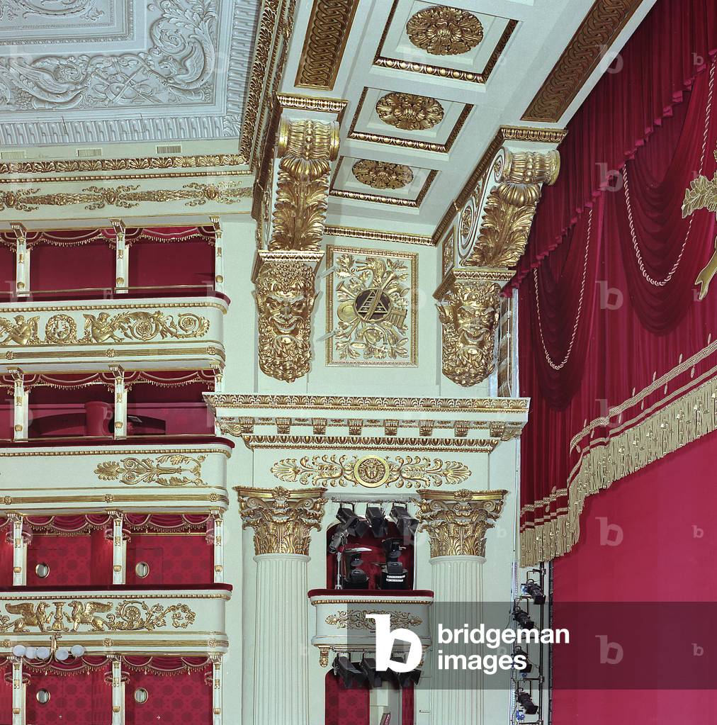 Interior view of Teatro La Scala, Milan, Italy (photo)