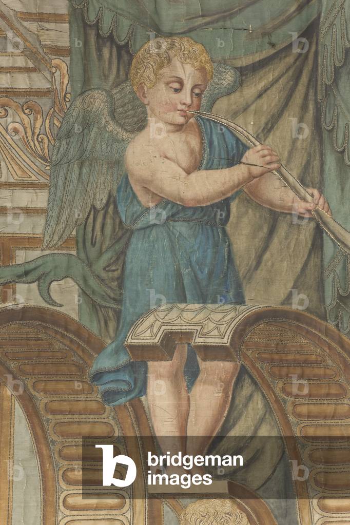 The Banner of Milan, 1565-1566 (fabric, embroidery and tempera)