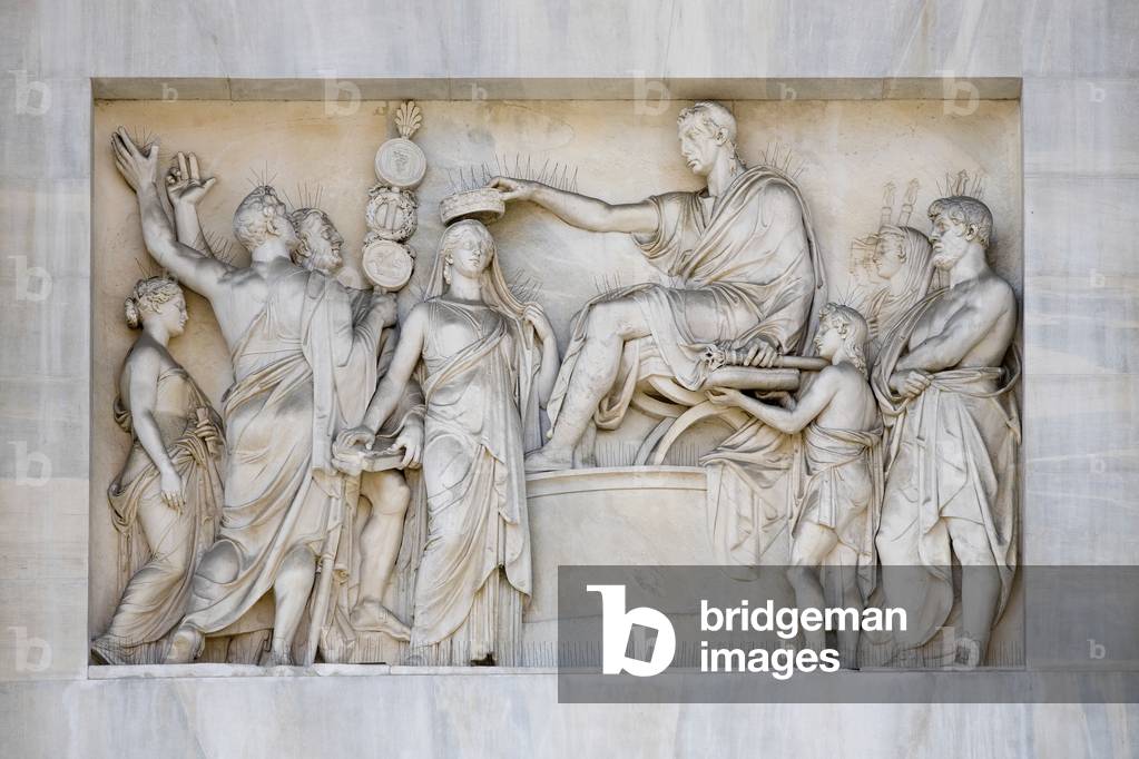 Detail of Arch of Peace, Milan, Italy (marble)