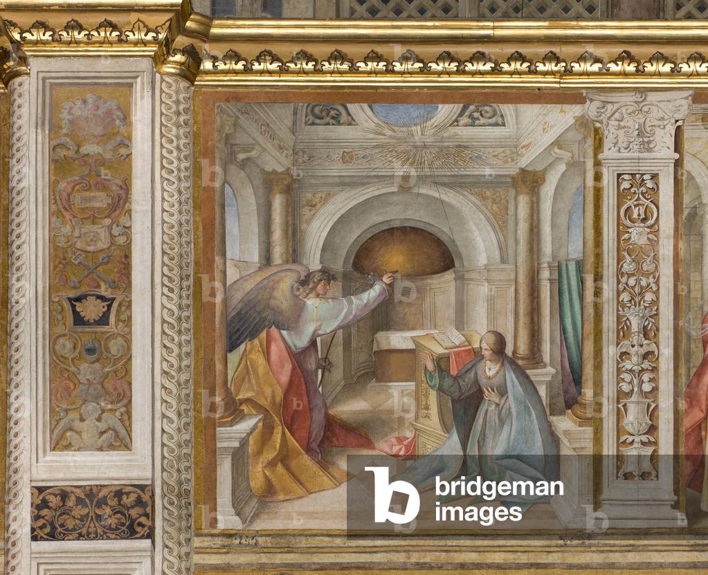 Central Aave, Third North Span, Annunciation, Boccaccio Boccaccino 1516-17