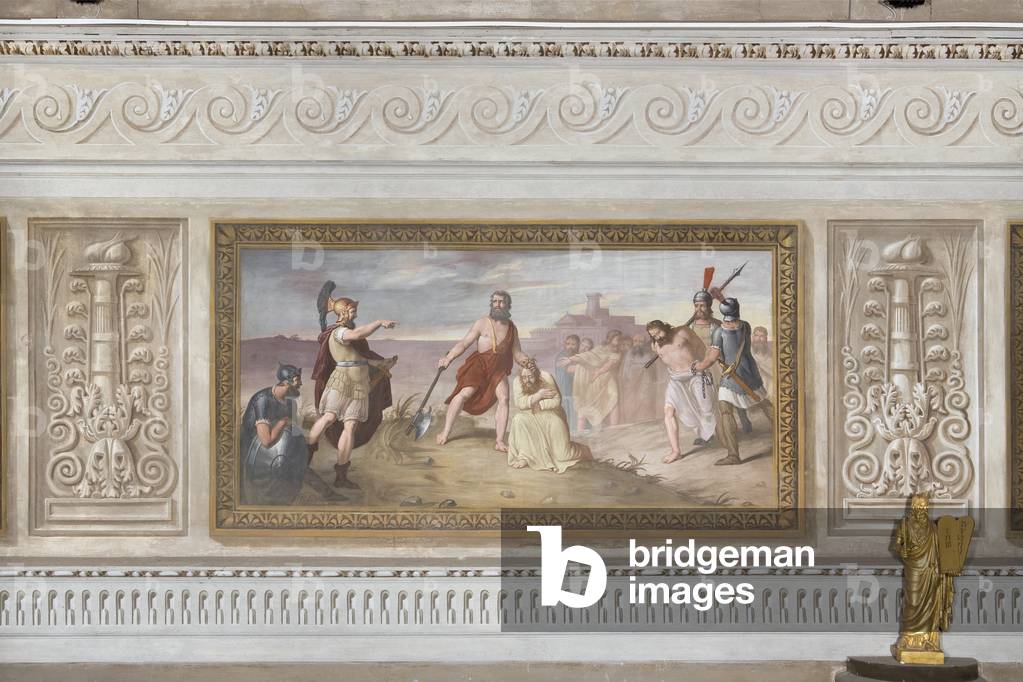 The Martyrdom of Saint Mathew, from Stories of Christ, 1841 (fresco)