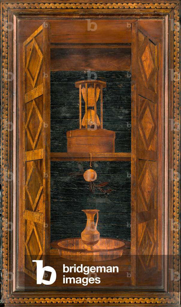 Lignaean Canonical Choir, Inlaid by Giovanni Maria Platina 1484, Superior Stall