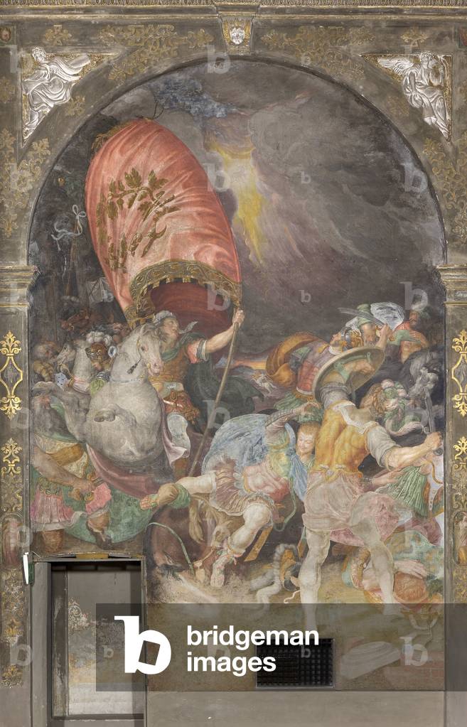 The Conversion of Saint Paul Fresco by Antonio Campi (1523-1587) Milan Chiesa di San Paolo Converso Italy