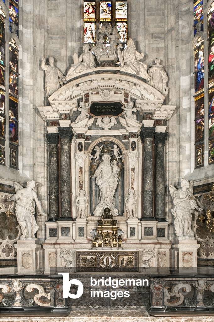 View of the altar with Virgin and Child by Elia Vincenzo Buzzi