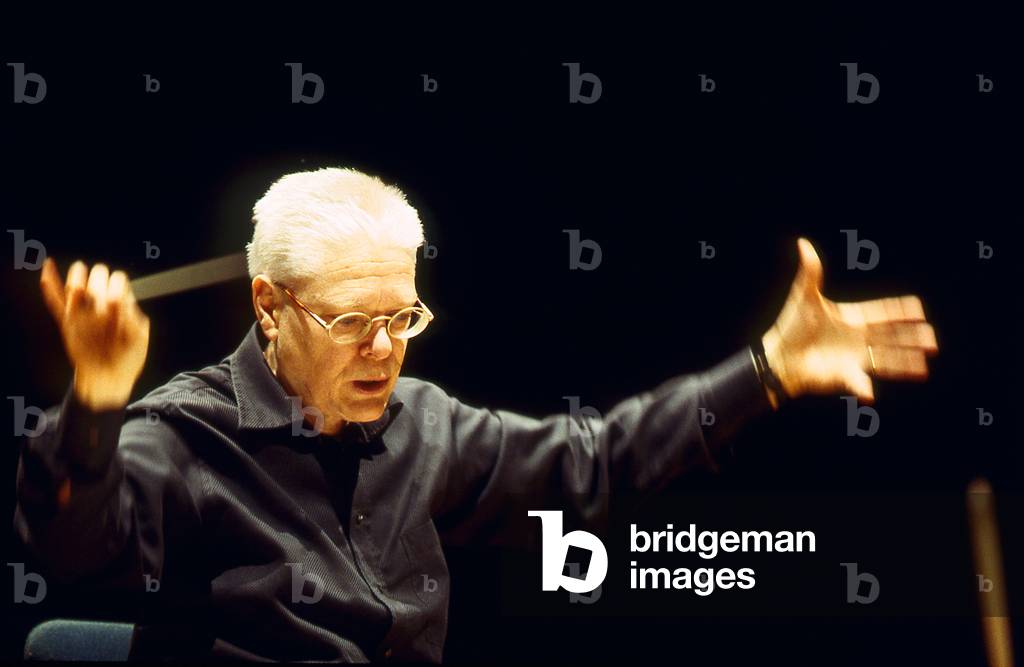Hans Zender - German composer and conductor, Cite de la Musique, Paris, France, March 2001. b.1936.