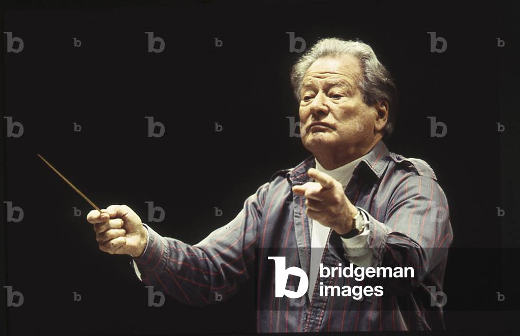 Neville Marriner - portrait of the English conductor and violinist, March 2004. Born 15 April 1924.