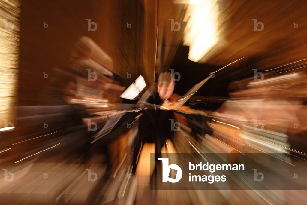 Viola and piano, abstract photograph.