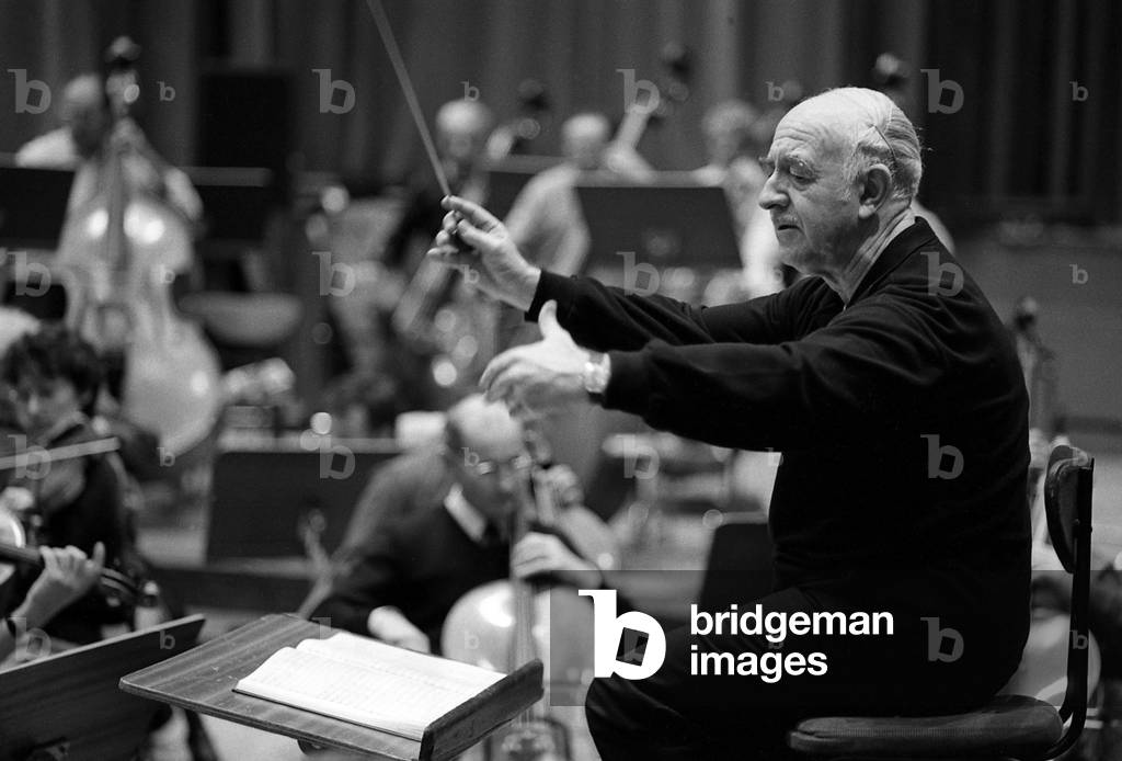 Rudolf Barshai, Paris 1986 (b/w photo)