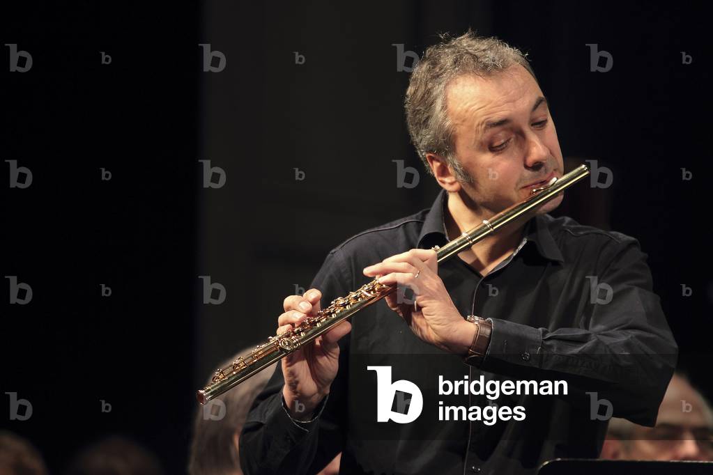 French flute player and conductor, born in 1960,  reharsing with l'Ensemble Orchestral de Paris 11 2010Paris Théatre des Champs Elysées