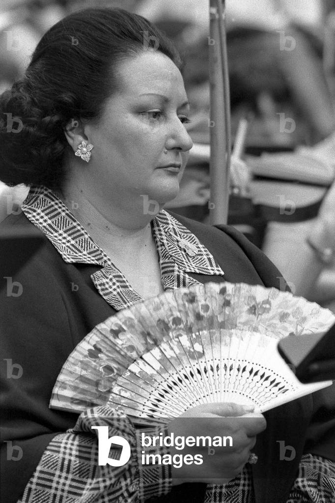 Monserrat Caballé - Spanish soprano born in 1933 - Montpellier, 1987