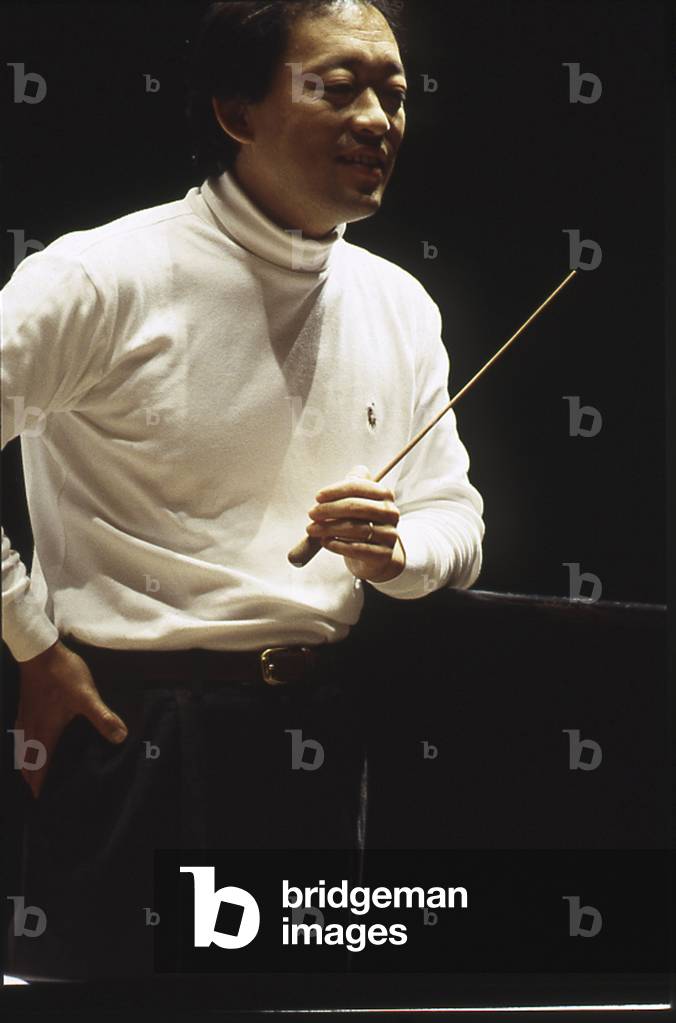 Myung Whun Chung - portrait of the Korean pianist and conductor, October 1996. Born 22 January 1953.