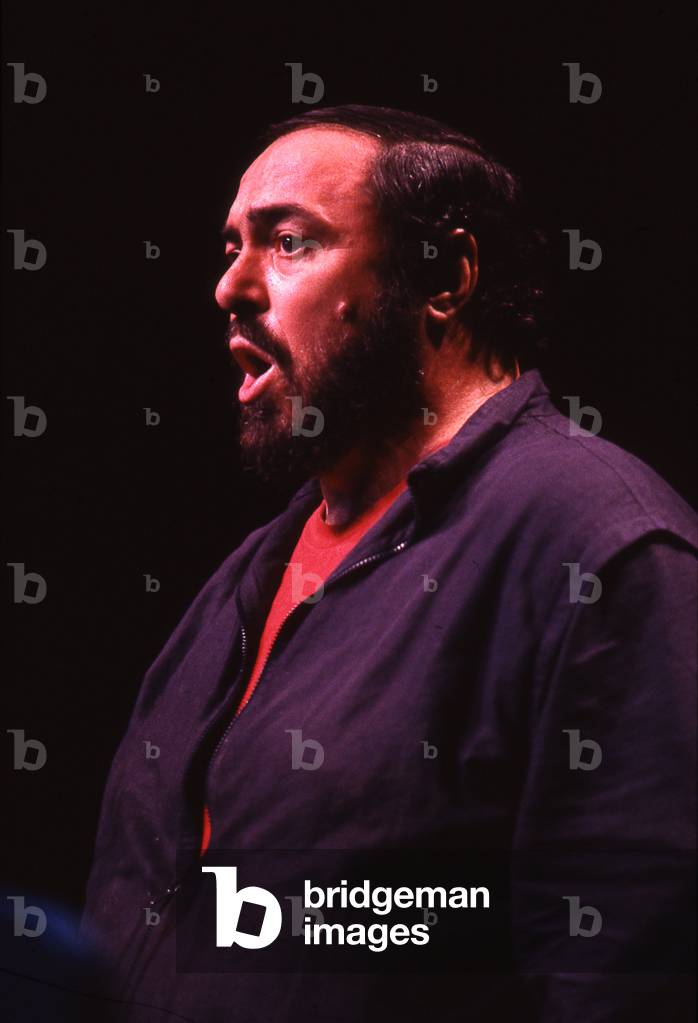 Luciano Pavarotti in June 1989, reharsing in Paris. Popular twentieth century Italian ténor: 1935 - 2007.