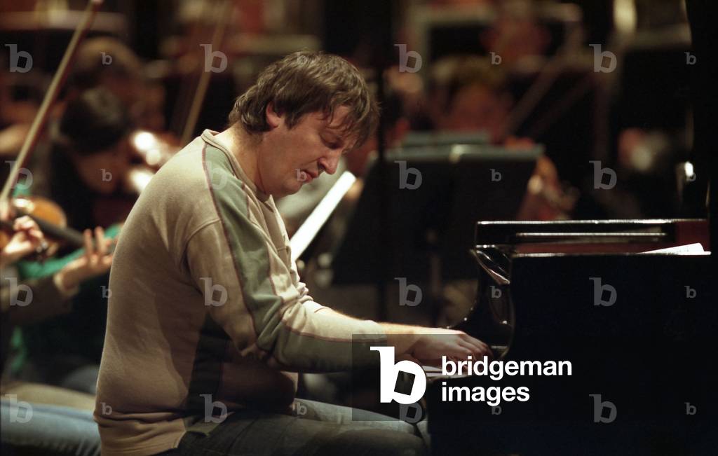 Boris Berezovsky - Russian pianist born in 1969, reharsing in Paris with the Orchestre de Paris at Salle Pleyel 02 2011