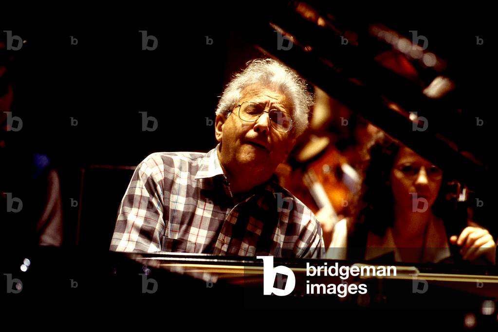 Peter Frankl with the Orchestre National de France, Paris, 1998.  PF - Hungarian-British pianist b. 1935.