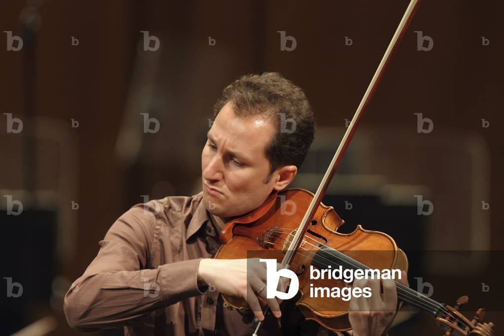 Antoine Tamestit in May 2010, rehearsing with Ensemble Orchestral de Paris, Théatre des Champs Elysées, Paris, France. French violist b. 1979