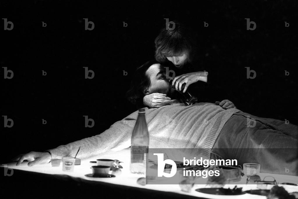Conversations de G. Aperghis, 1985 (b/w photo)