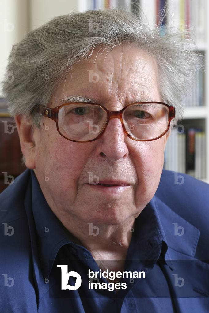 Henri Dutilleux - portrait of French composer, Paris, 3 July 2006. b. 22 January 1916 -