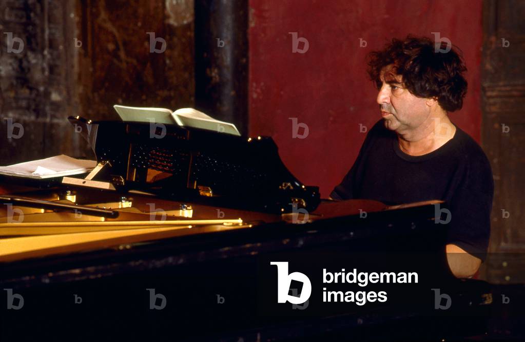 Jean Francois Heisser at the piano, Paris 2000 French pianist born 1950 -