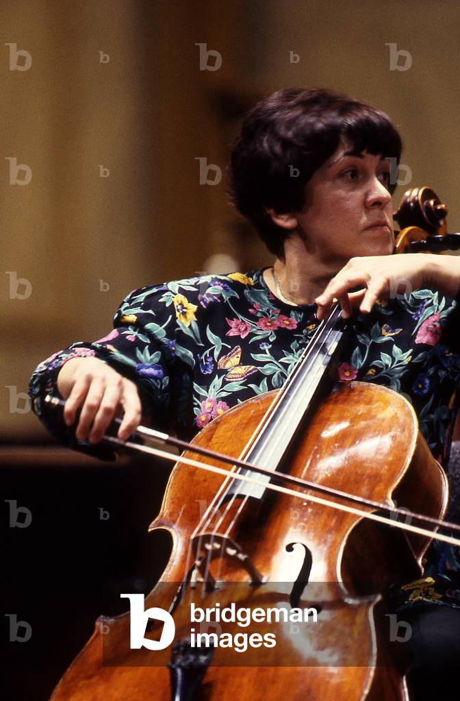 Natalia Gutman, performing in Paris, France, in 2000. NG: Russian cellist, b November 14, 1942 -