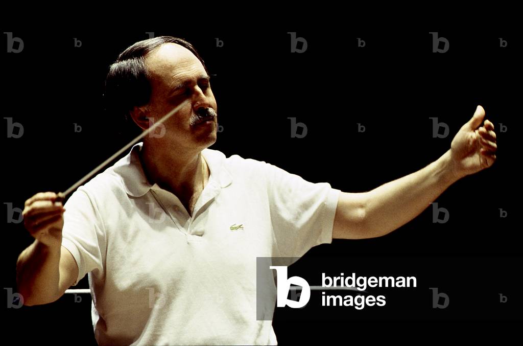 Jésus Lopez-Cobos in 1995, Paris, France. Spanish conductor b. 1940