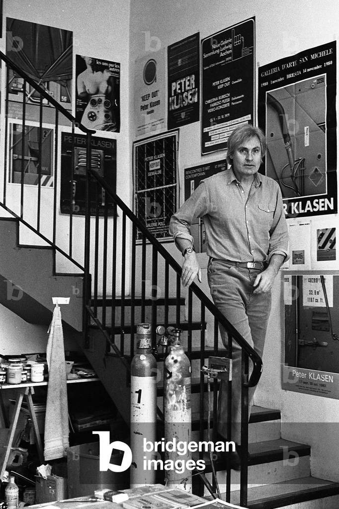 Peter Klasen (b/w photo, 1983)