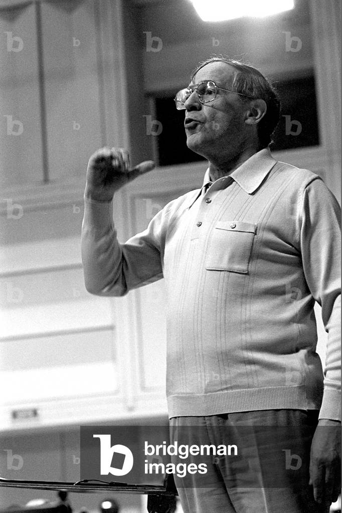 Pierre Bouez (b/w photo, 1984)