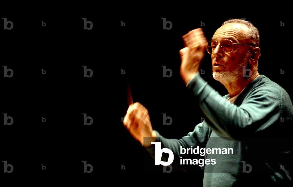 Michael Gielen in Paris, 1998. Austrian conductor and composer b. 20 July 1927-.