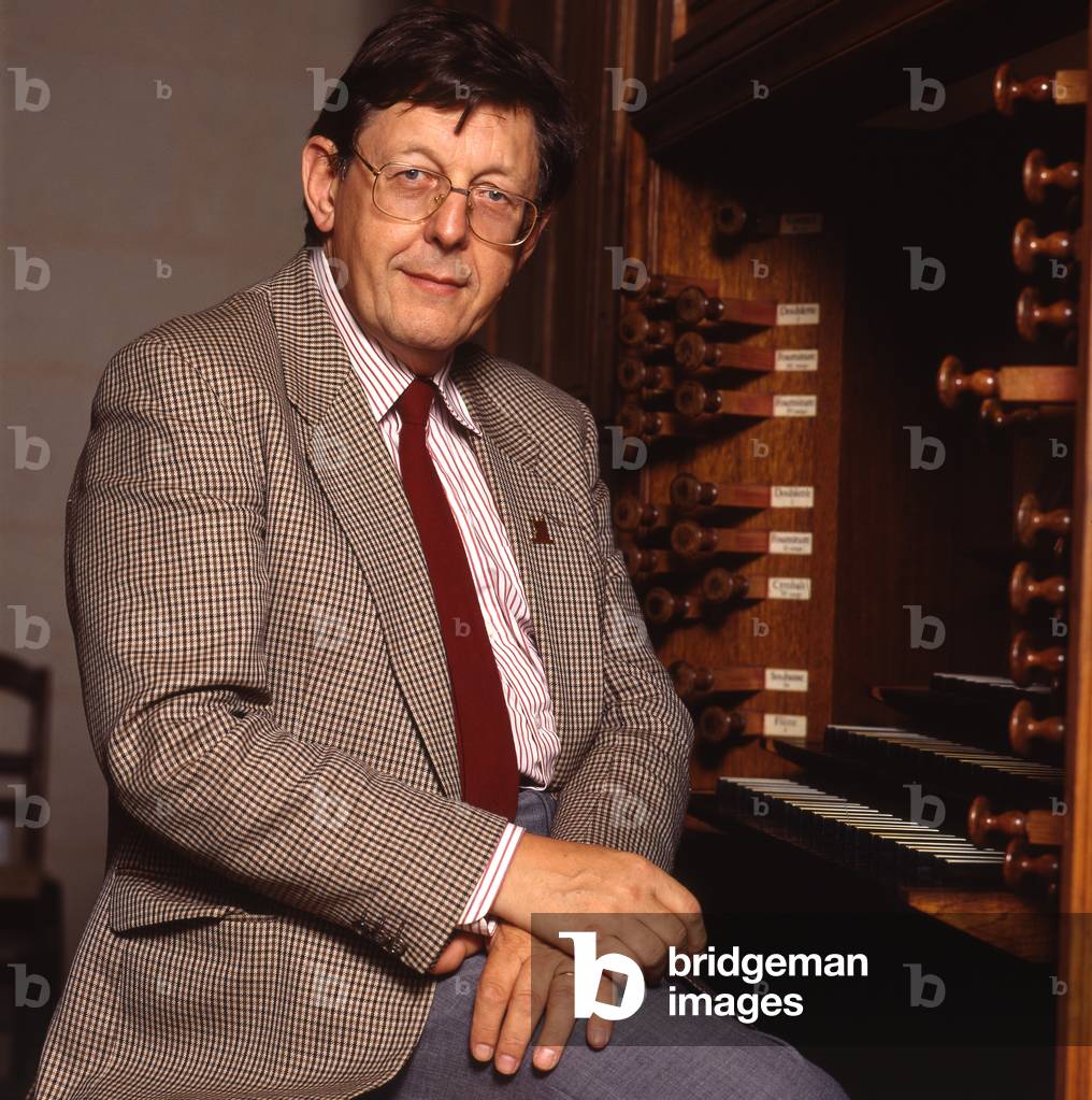 André Isoir at the Saintes Festival, France 1992.  AI - French organist b. 20 July 1938